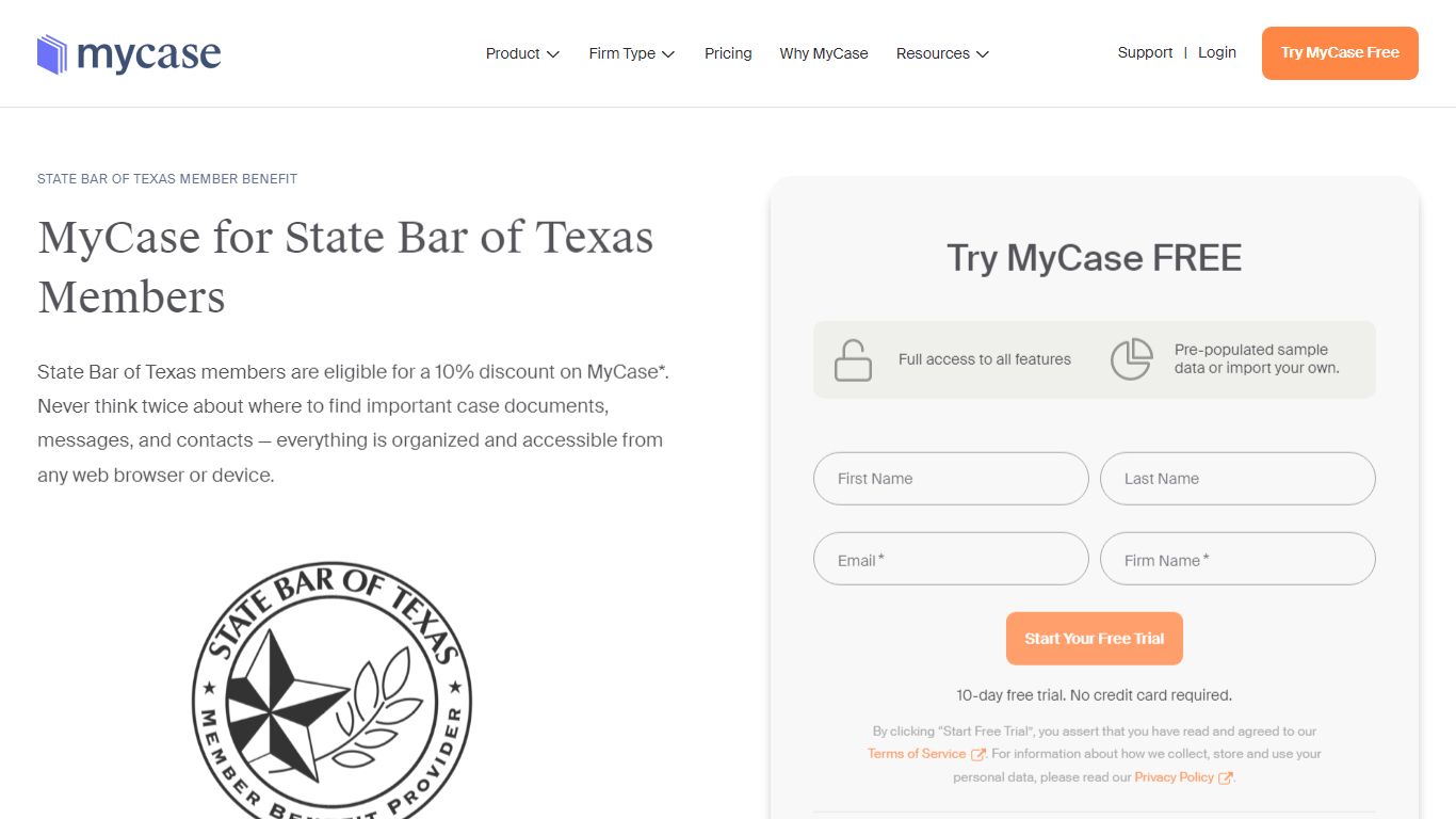 State Bar of Texas - MyCase